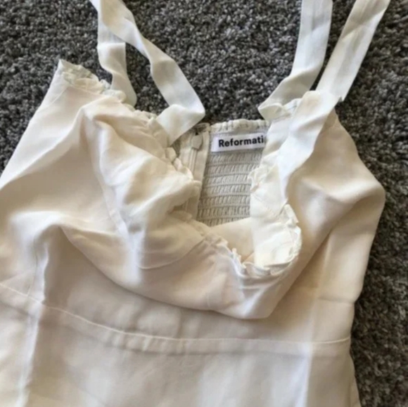 Reformation Christine Mini Dress - Ivory - Picture 8 of 12
